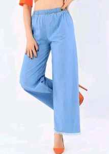 Wide Leg Denim Pants