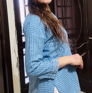 Striped Button-Down Shirt