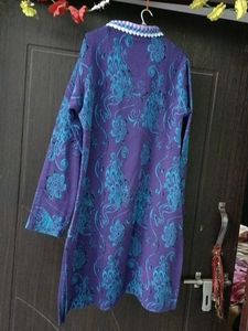 Purple Printed warm Kurta