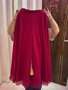 Magenta Bling Luxe Sharara Set for Weddings