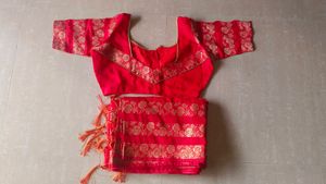 Women&#39;s Banarasi Cotton Silk Saree with Blouse