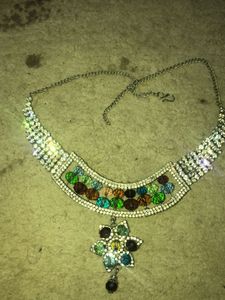 Rhinestone Statement Necklace