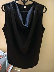 Sleeveless Cowl Neck Top