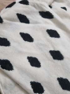 White &amp; Black Patterned Sweater