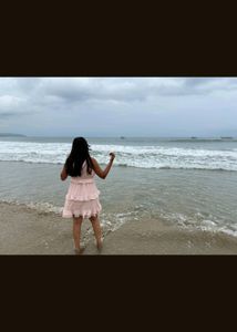 Light pink Color Dress Useful ForVacation Or Beach
