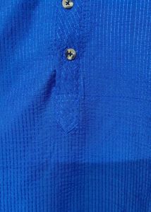 Navy Blue Cotton Blend Like New Punjabi 40Size