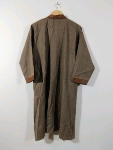 Khaki Brown Printed Kurti (Unisex, Man &amp; Woman)