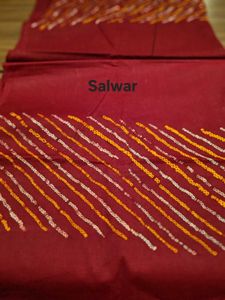 NEW COTTON BANDHNI FABRIC SALWAR KAMEEZ MATERIAL