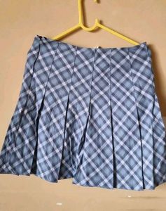 Plaid Pleated Skirt