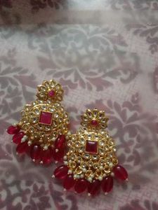 Elegant Red Earrings