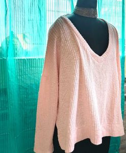 🎁Buy 2 Get 1 Free🎁Peach V-Neck Pullover Top