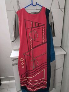 Abstract Print Dress