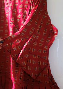 Maroon Floral Global Desi Top