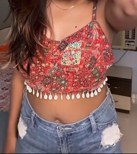 Boho Chic Cropped Top