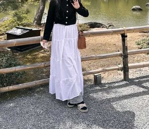 Y2k Korean Style White Skirt