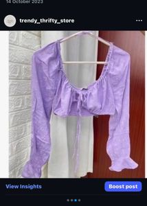 floral lavender top
