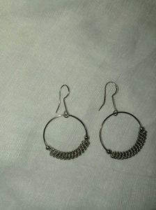 Silver Tone Earring Duo