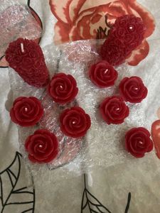 Red Rose Candles