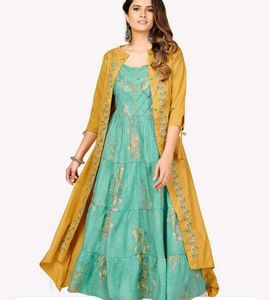 Mustard Embroidered Shrug