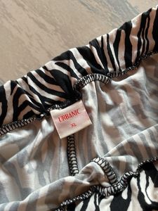 Zebra Print Wide Leg Pants