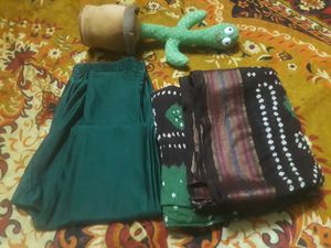 😋Green LegisAnd Chanderi Dupatta😍