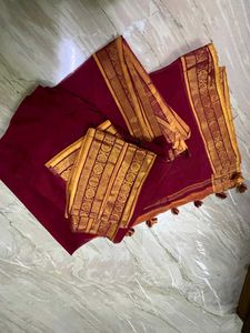 Maroon Mekhla Materials