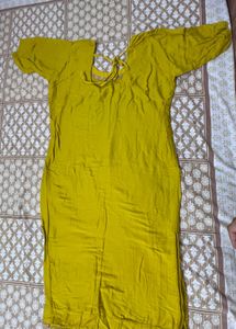 Lime green kurta