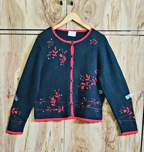 Enbroidery Work Cardigan Size-36