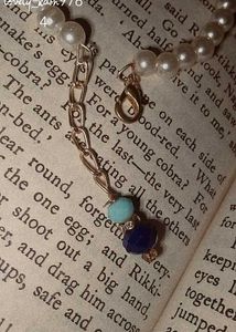 Pearl &amp; Evil Eye Bracelet