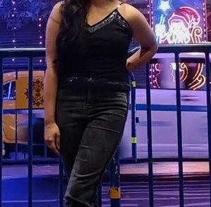 Black Sequin TOP for Party