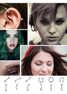 YC Silver&amp;multi Piercing Jewellery-medical Grade