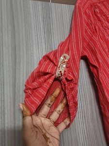 Red Apple Cut Short Kurti
