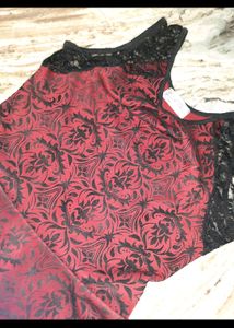 Crop Top Velvet Embroidery