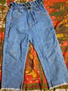 Baby Girl Friled Jeans