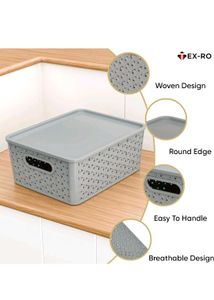 ❤️Brand New Set Of 3 TEX-RO Storage Boxs