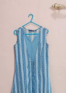 Blue Wrap Kurta