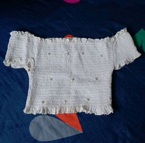 White Crop Top