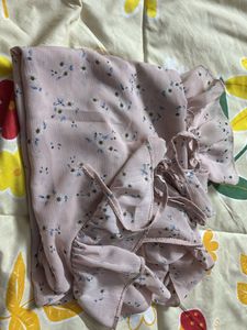 Floral Pink Ruffle Top