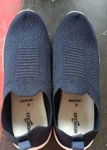 Navy Blue Slip-on Sneakers