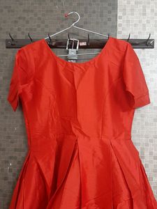 Unused new Red Gown , Bust 34 Inches
