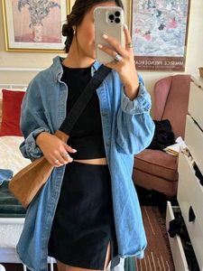Plus Size Denim Shirt/Shacket