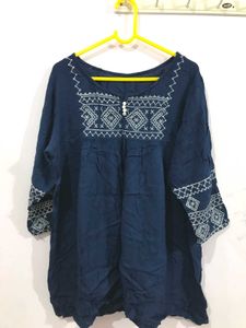 Navy Blue Short Kurthi 👗💙