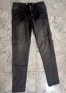 Charcoal Grey Straight Fit Jeans