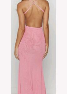 Backless Pink Dress