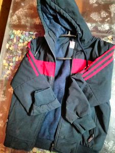 Black Jacket With Red Combination