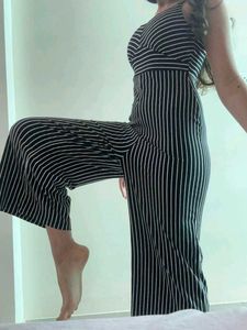 Striped Strappy Jumpsuit