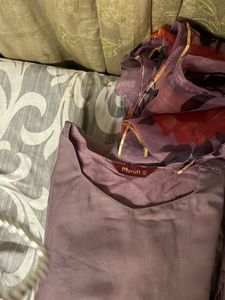 Lavender Floral Pant Kameez