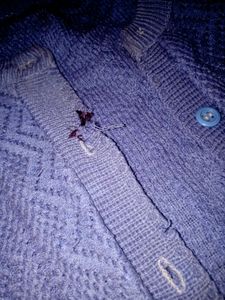 Hand Made Pure Woollen Cardigan Style  Sweater