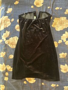 Black Velvet Mini Dress
