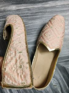 Peach Ethnic Jutti